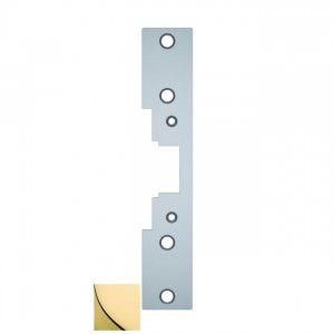 HES 792605 Faceplate for 7000 Strike - Bright Brass