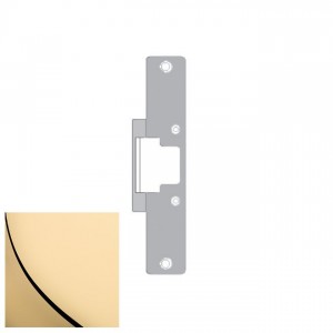 HES 802605 Faceplate for 8000 Strike - Bright Brass