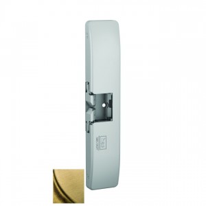 HES 9500606LBSMN New Style Electric Strike Body with Latchbolt Strike Monitor - Satin Brass