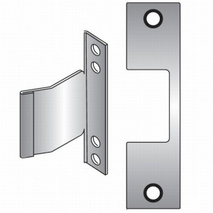 HES E629 E Faceplate for 1006 Strike - Bright Stainless Steel