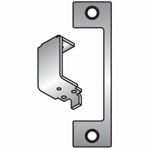 HES H630 H Faceplate for 1006 Strike - Satin Stainless Steel