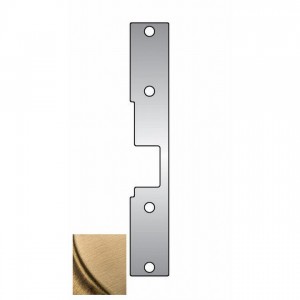 HES K2606 K2 Faceplate for 1006 Strike - Satin Brass