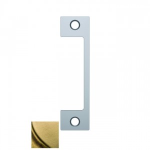 HES N606 N Faceplate for 1006 Strike - Satin Brass