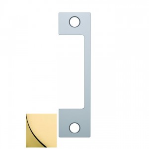 HES NM605 NM Faceplate for 1006 Strike - Bright Brass