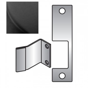 HES RBLK R Faceplate for 1006 Strike - Black