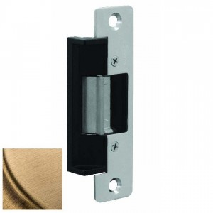 HES V31A606 1A Faceplate for V3 Strike - Satin Brass