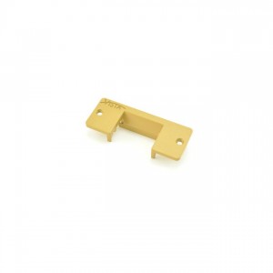HES V35606C 5 Faceplate for V3 Strike - Satin Brass