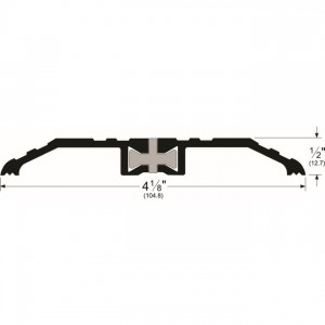 Pemko 252X226AFGV 36" Latching Panic Exit Saddle with Thermal Barrier and Vinyl Mill Aluminum