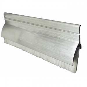 Pemko 345ANB 36" Aluminum Retainer with Rain Drip and Nylon Brush Mill Aluminum