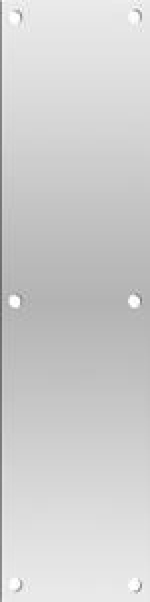 Deltana Push Plate 4" X 16" Stainless Steel - PP4016