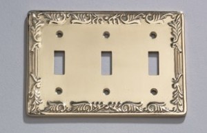Gatco Triple Switch Plate - 615F