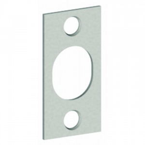 Hager 14153 7/8" x 1-3/4" Flush Bolt Strike Plate, # 081300 - Bright Brass