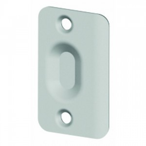 Hager 14484 Full Lip Strike Plate for Ball Catch, # 079334 - Satin Brass