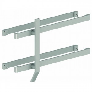 Hager 170D28 Flat Bar Door Pull and Push Set with Type 4 Fasteners - Aluminum