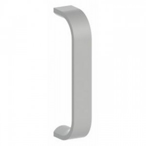 Hager 1E26 6" Center to Center Half Round Pull, #022786 - Bright Chrome