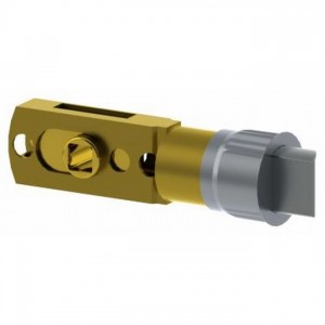 Hager 3914 Drive In Adjustable Spring Latch - Satin Brass