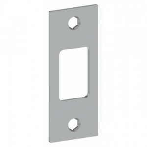 Hager 39303 1-1/8" x 2-3/4" Deadbolt Strike - Bright Brass