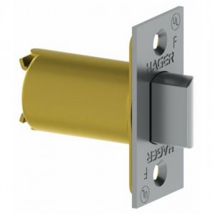 Hager 39434 2-3/4" Square Corner Passage Spring Latch for 3400 Series - Satin Brass