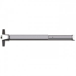 Hager 4601RIM484 4' Exit Only Narrow Stile Rim Exit Device # 158402 - Satin Brass