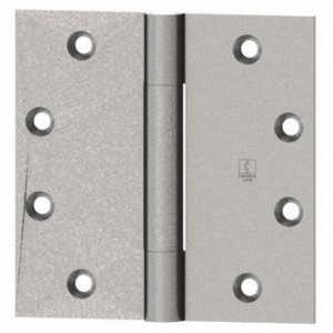 Hager 700412415 4-1/2" X 4" Full Mortise Standard Weight Plain Bearing Three Knuckle Hinge - Satin Nickel