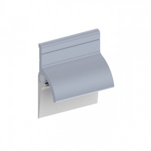 Hager 770SMIL36 36" Door Bottom Sweep with Rain Drip Mill Finish - Aluminum