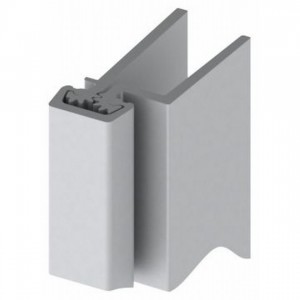 Hager 780113HD38CL 38" Concealed Leaf Heavy Duty Safety Roton Hinge Clear Anodized - Aluminum