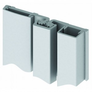Hager 78015781HDFFULRCLR 81" Full Surface Heavy Duty Frame Face Dimension Fire Rated Roton Hinge # 109415 Clear Anodized - Aluminum
