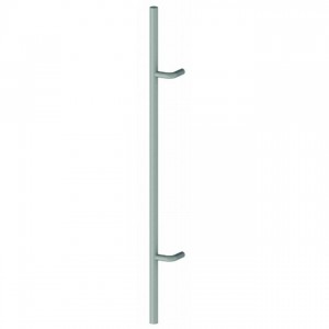 Hager 910B15ABTB36 36" Offset Mounting Vertical Door Pull with Back to Back Mounting 20" Center to Center - Antique Nickel