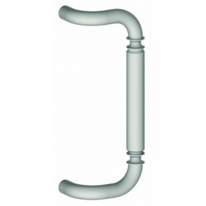 Hager 934B4BTB12 Colonial Style Offset Door Pull with Back to Back Mounting and 12" Center to Center # 048154 - Satin Brass