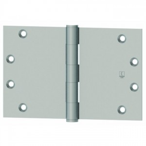 Hager WT12794125P 4-1/2" x 5" Wide Throw Square Corner Full Mortise Standard Weight Plain Bearing Hinge # 096227 - Prime Coat