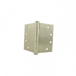 Hager WT1279412615 4-1/2" x 6" Wide Throw Square Corner Full Mortise Standard Weight Plain Bearing Hinge - Satin Nickel