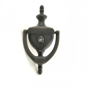 Ives 0231251U7 Door Knocker with 700 Viewer - Aged Bronze