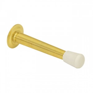 Ives 060 3" Flexible Door Stop - Bright Brass