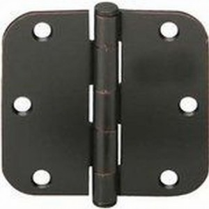 Ives 1011F 3-1/2" x 3-1/2" 5/8" Radius Corner Hinge - Aged Bronze