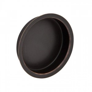 Ives 221B 2-1/8" Round Flush Pull - Aged Bronze