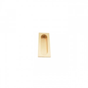 Ives 222B Rectangular Flush Pull - Satin Bronze