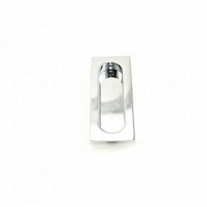 Ives 222B Rectangular Flush Pull - Bright Chrome