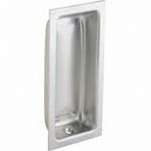 Ives 227B Large Rectangular Flush Pull - Satin Chrome