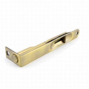 Ives 265B 6" Rounded Manual Flush Bolt - Antique Brass