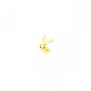 Ives 2A Elbow Cabinet Latch - Bright Brass