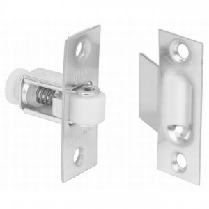Ives 336B Adjustable Roller Catch with T Strike - Satin Chrome