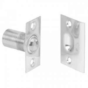 Ives 347B Dual Adjustable Ball Catch - Bright Chrome