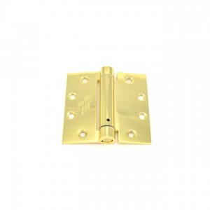 Ives 3SP1412 4-1/2" x 4-1/2" Standard Weight Spring Hinge - Bright Brass