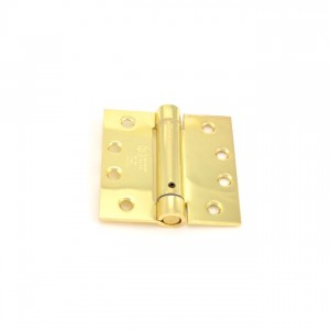 Ives 3SP14 4" x 4" Standard Weight Spring Hinge - Bright Brass