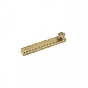 Ives 40B 4" Modern Surface Bolt - Antique Brass