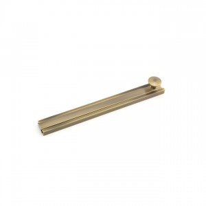 Ives 40B 6" Modern Surface Bolt - Antique Brass
