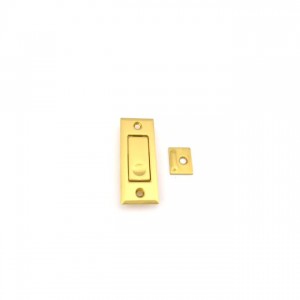 Ives 42B Pocket Door Bolt - Satin Brass