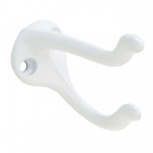 Ives 571A Coat and Hat Hook - White