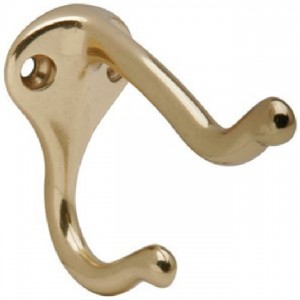 Ives 571MB Coat and Hat Hook - Bright Brass