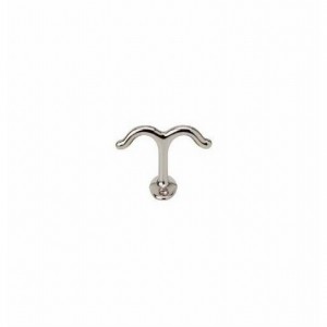 Ives 580A Ceiling Hook - Bright Nickel